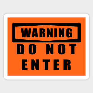 WARNING sign Magnet